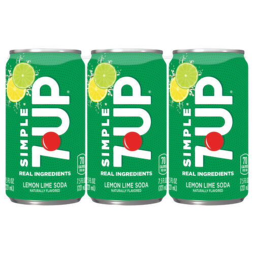 7-UP Simple Soda, Lemon Lime