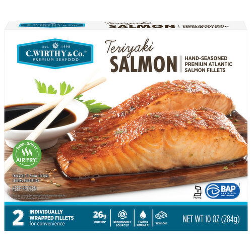 C. Wirthy & Co. Fillets, Salmon, Teriyaki