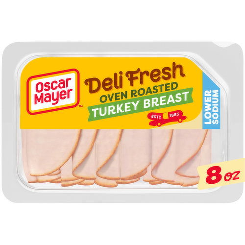 Oscar Mayer Oven Roasted Turkey Breast Sliced Lunch Meat with 32% Lower Sodium