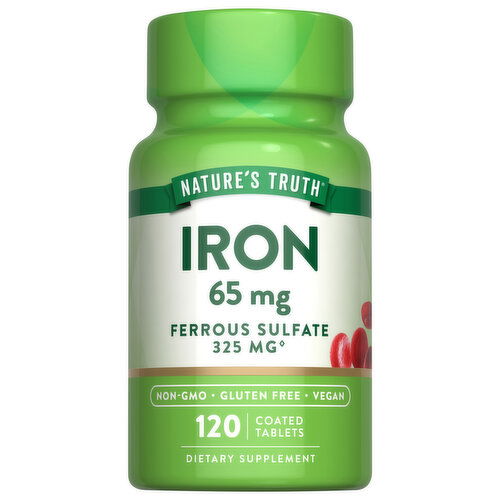 Nature's Truth Iron, 65 mg, Tablets