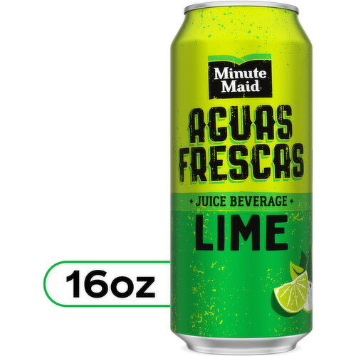 Minute Maid Aguas Frescas Aguas s Lime Juice Drink Can