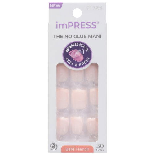 imPress Nails, The No Glue Mani, Bare French