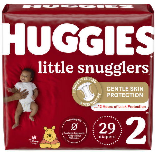 Huggies Little Snugglers Diapers, Disney Baby, 2 (12-18 lb)