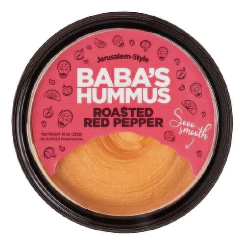 Baba's Roasted Red Pepper Hummus