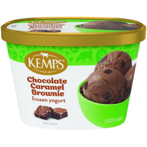 Kemps Chocolate Caramel Brownie Frozen Yogurt
