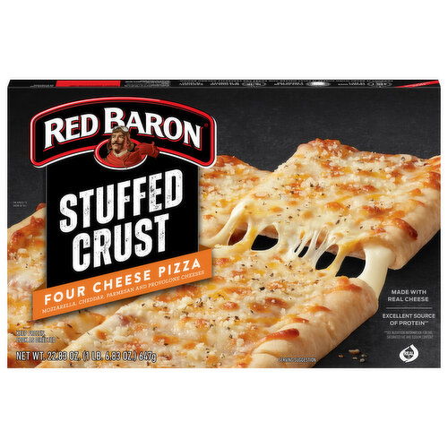 Red Baron Pizza, Stuffed Crust, Four Cheese