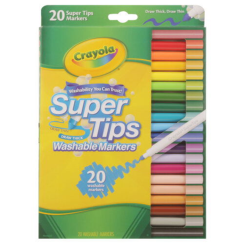 Crayola Markers, Washable, Super Tips