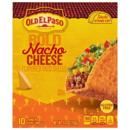 Old El Paso Bold Nacho Cheese Taco Shells