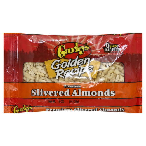 Gurley's Golden Recipe Almonds, Premium, Slivered