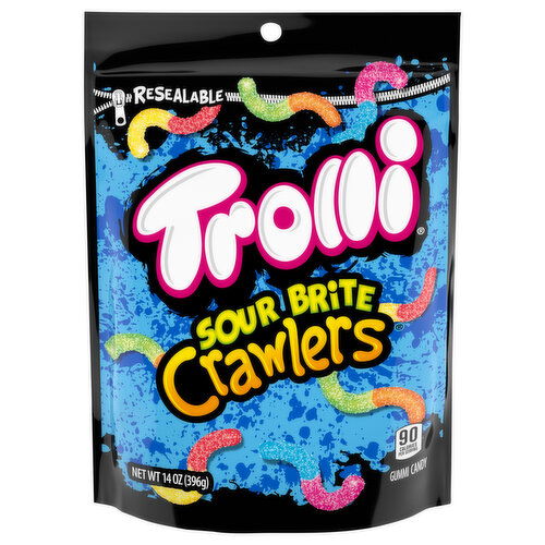 Trolli Gummi Candy, Sour Brite Crawlers