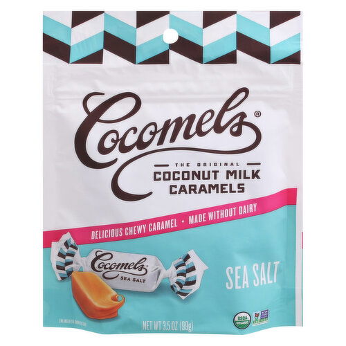 Cocomels Coconut Milk Caramels, Sea Salt