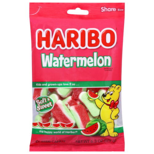 Haribo Watermelon Gummi Candy Share Size