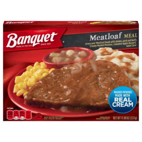 Banquet Meatloaf, Frozen Meal