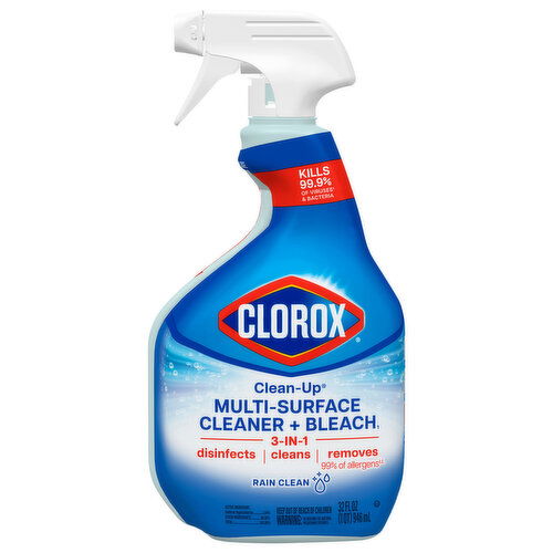 Clorox Clean-Up Cleaner + Bleach, Rain Clean, Multi-Surface