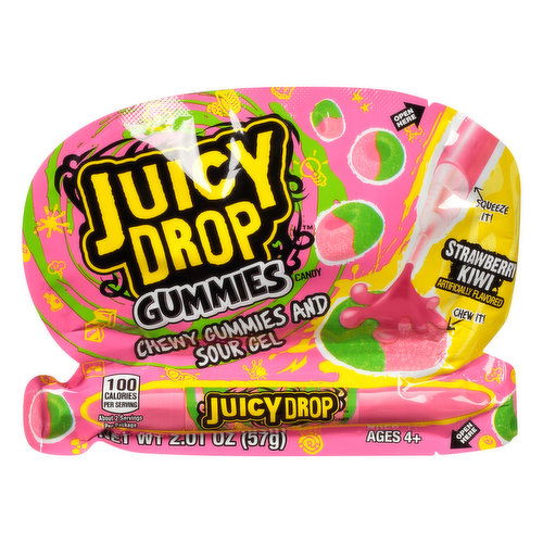 Juicy Drop Gummies Candy, Strawberry Kiwi