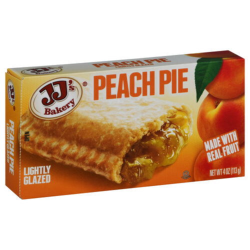 JJ's Bakery Pie, Peach, Lightly Glazed