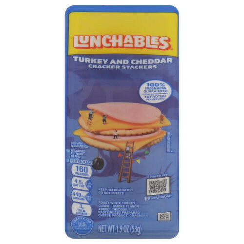 Lunchables Cracker Stackers, Turkey and Cheddar