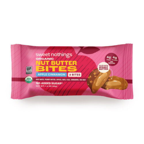 Sweet Nothings Nut Butter Bites, Apple Cinnamon