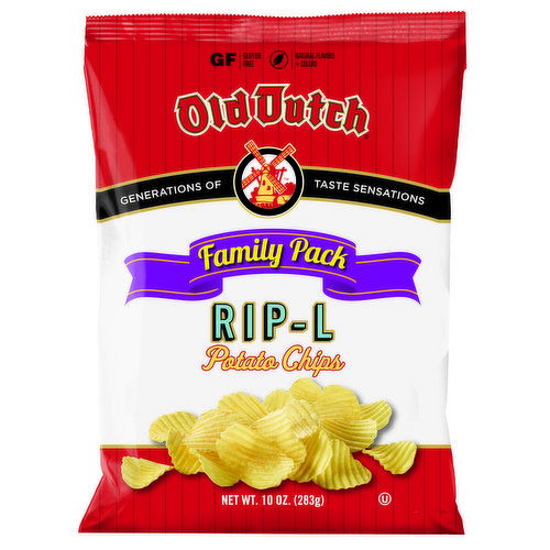 Old Dutch Foods Family Pack RIP-L Potato Chips