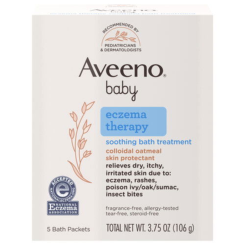 Aveeno Baby Bath Treatment, Soothing, Eczema Therapy