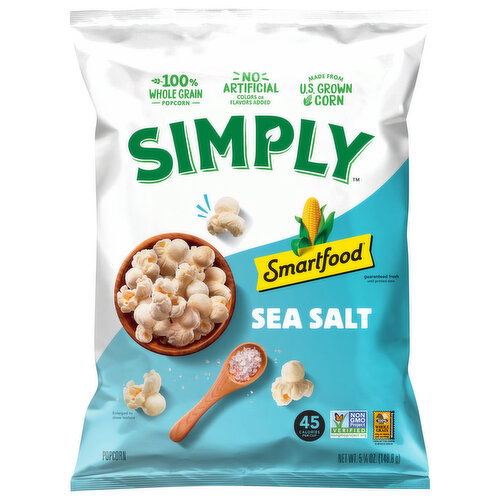 Smartfood Simply Popcorn, Sea Salt