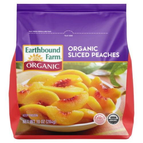 Earthbound Farm Organic Peaches, Sliced