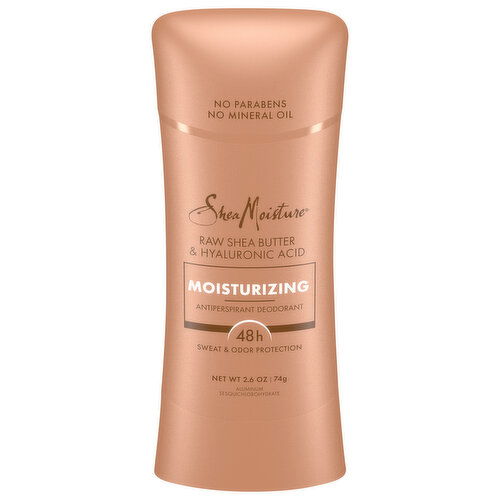 Shea Moisture Antiperspirant Deodorant, Raw Shea Butter & Hyaluronic Acid, Moisturizing