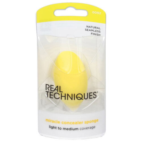 Real Techniques Concealer Sponge, Miracle, Natural