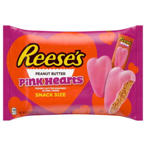 Reese's Pink Hearts, Peanut Butter, Snack Size