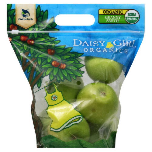 Daisy Girl Organics Apples, Organic, Granny Smith