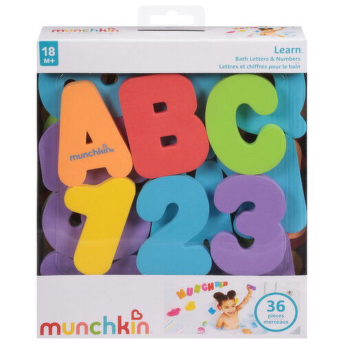 Munchkin Bath Letters & Numbers, 18 M+