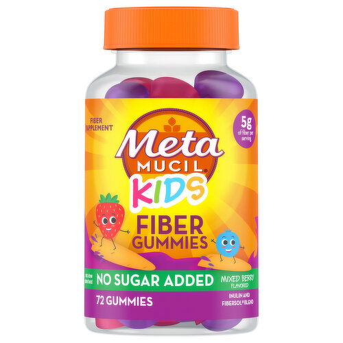 Metamucil Fiber Gummies, Mixed Berry Flavored, Kids, Gummies