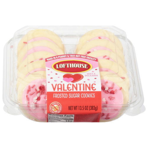 Lofthouse Sugar Cookies, Frosted, Valentine