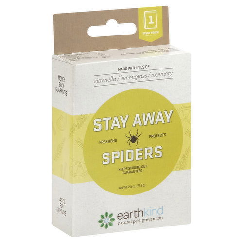 Earthkind Stay Away, Spiders, Scent Pouch