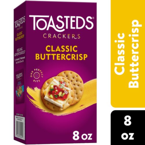 Toasteds Crackers, Classic Buttercrisp