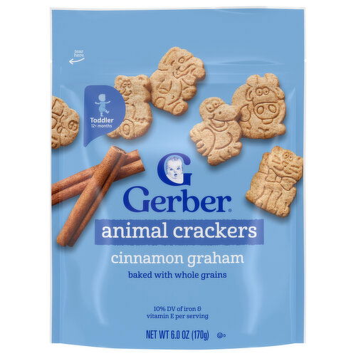 Gerber Toddler (12+ Months) Cinnamon Graham Animal Crackers