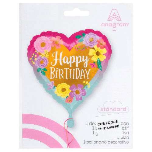 Anagram Standard Birthday 18 Inch Balloon