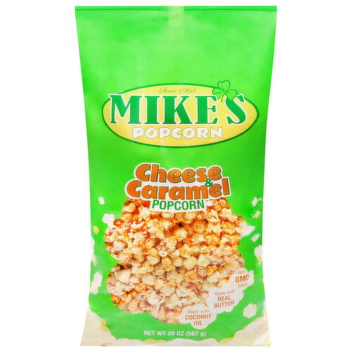 Mike's Popcorn Popcorn, Cheese & Caramel