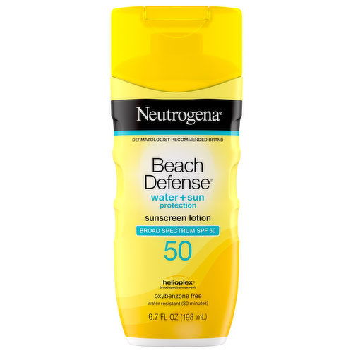 Neutrogena Beach Defense Sunscreen Lotion, Broad Spectrum SPF 50