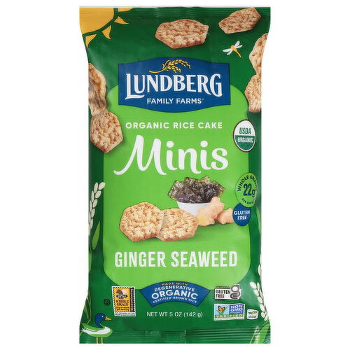 Lundberg Family Farms Organic Ginger Seaweed Rice Cake Minis