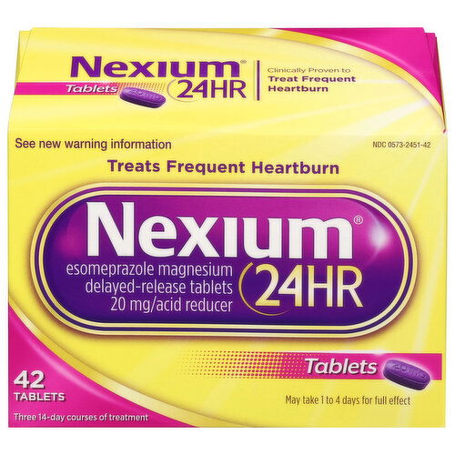 Nexium Acid Reducer, 20 mg, 24Hr, Tablets