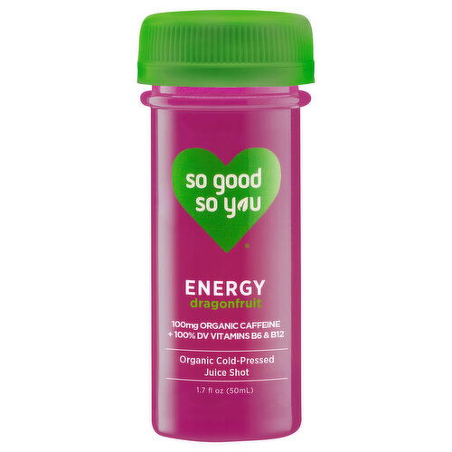 So Good So You Juice Shot, Dragonfruit, Energy