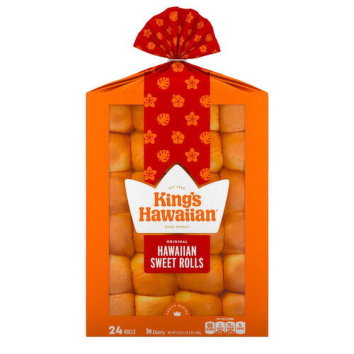 King's Hawaiian Original Hawaiian Sweet Rolls, 24 Count