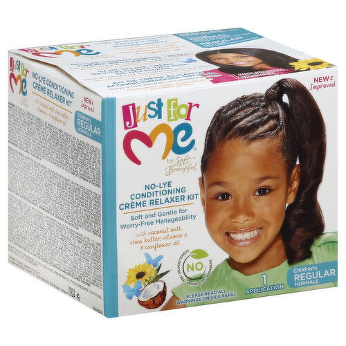 Just for Me Relaxer Kit, No-Lye Conditioning Creme, Regular, Children's