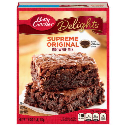 Betty Crocker Delights Brownie Mix, Supreme Original