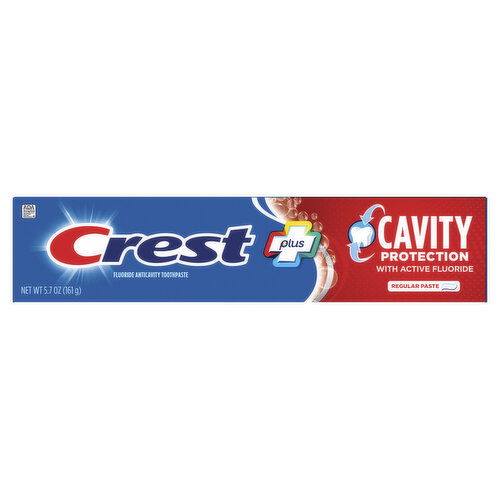 Crest Cavity Protection Toothpaste, Regular Paste, 5.7 oz