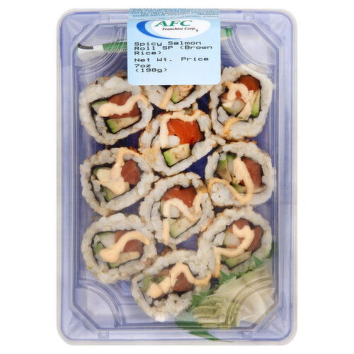 Advanced Fresh Concepts Salmon Roll, Spicy SP, Brown Rice