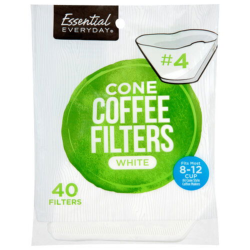 Essential Everyday White Cone Coffee Filters