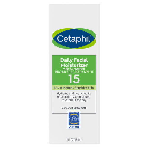 Cetaphil Facial Moisturizer, Daily, SPF 15