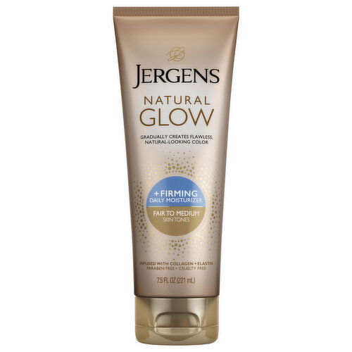 Jergens Natural Glow Firming + Daily Moisturizer, Fair to Medium Skin Tones